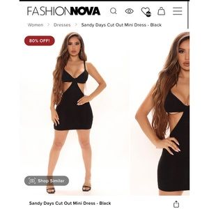 Sandy Days Cut Out Mini Dress